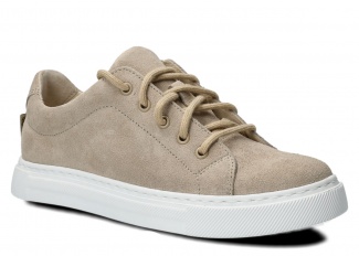 Shoe NAGABA 607 beige velours leather - SIZE 37
