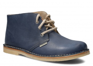 Ankle boot NAGABA 082 navy blue rustic leather - SIZE 43