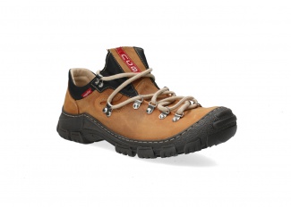 MEN TREKKING BOOTS MODEL 055 BROWN CRAZY - SIZE 46