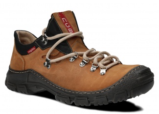 MEN TREKKING BOOTS MODEL 055 BROWN CRAZY - SIZE 46