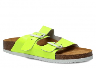 Profiled Slides - NAGABA 017  leather light turquoise - SIZE 38