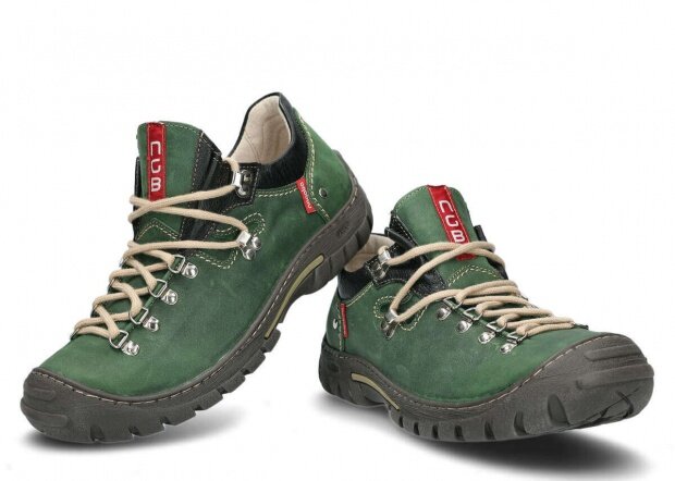 Trekking shoe NAGABA 055 green crazy leather