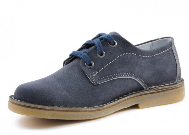 Shoe NAGABA 090 navy blue sportiv leather