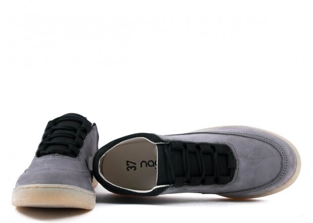 Shoe NAGABA 035 grey samuel leather