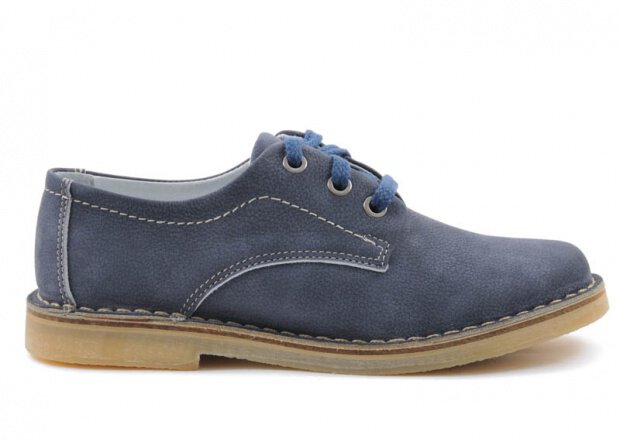 Shoe NAGABA 090 navy blue sportiv leather