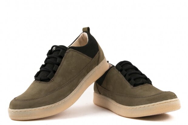 Shoe NAGABA 035 khaki samuel leather