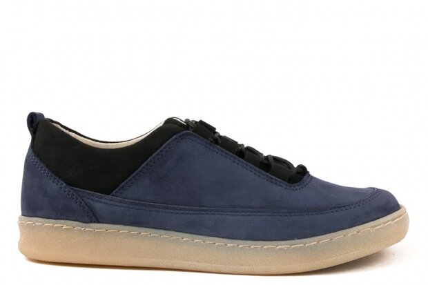 Shoe NAGABA 035 navy blue samuel leather