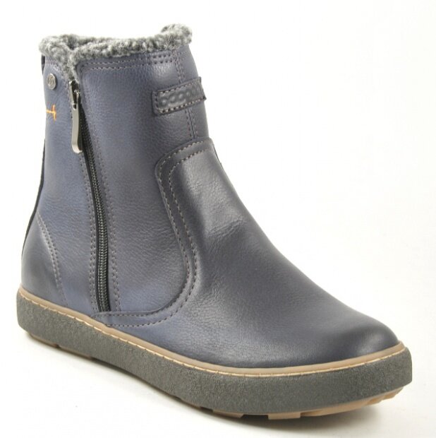 Women's ankle boot NAGABA 342 navy blue rustic leather