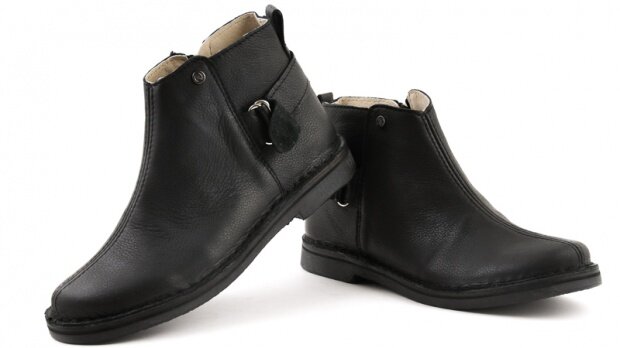 Women's ankle boot NAGABA 086 black rustic leather