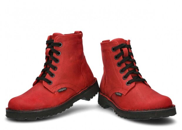 Hiking boot NAGABA 094 red campari leather