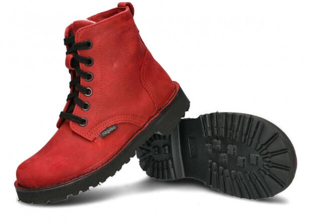 Hiking boot NAGABA 094 red campari leather