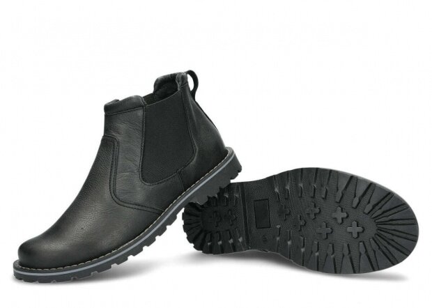 Men's ankle boot NAGABA 429 TLCZ black rustic leather