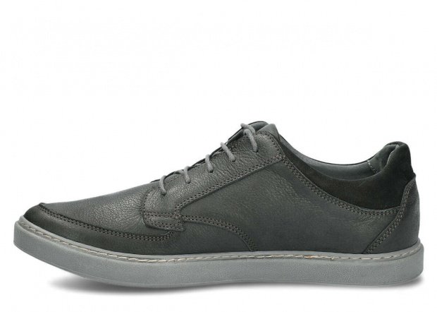 Men's shoe NAGABA 437 black rustic leather