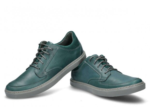 Men's shoe NAGABA 437 green rustic leather