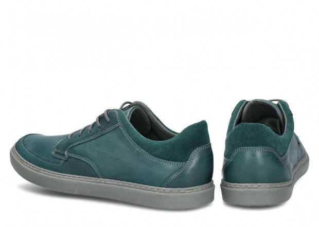 Men's shoe NAGABA 437 green rustic leather