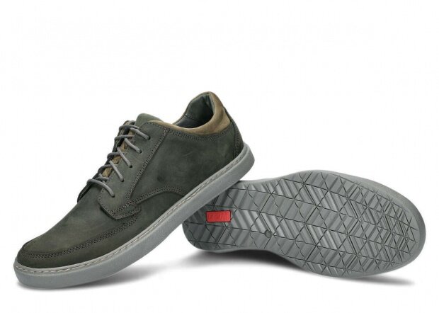 Men's shoe NAGABA 437 khaki crazy leather