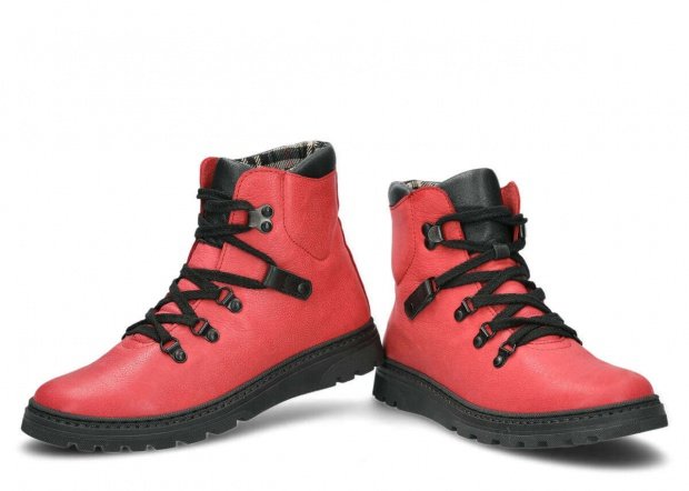 Hiking boot NAGABA 095 red rustic leather