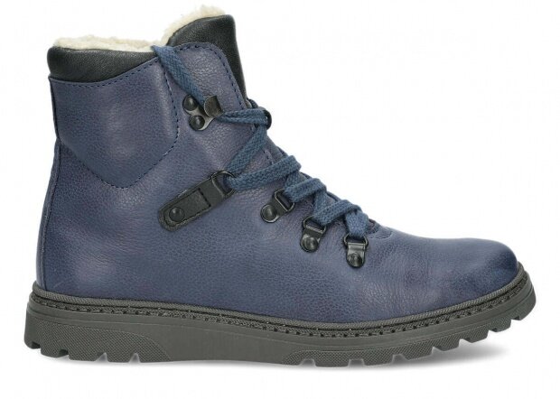 Hiking boot NAGABA 095 navy blue rustic leather