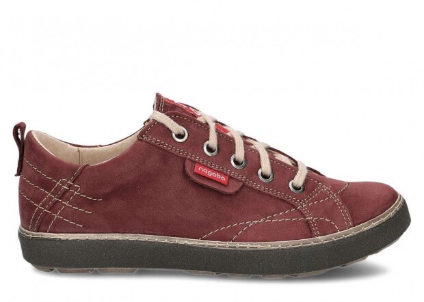 Shoe NAGABA 243 burgundy samuel leather