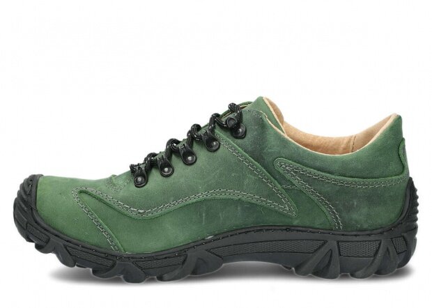 Men's trekking shoe NAGABA 400 green crazy leather