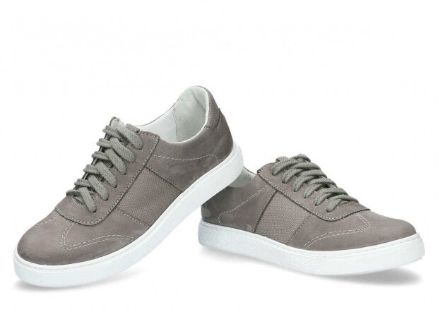 Shoe NAGABA 065 grey samuel leather