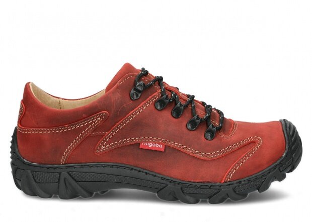 Men's trekking shoe NAGABA 400 red crazy leather