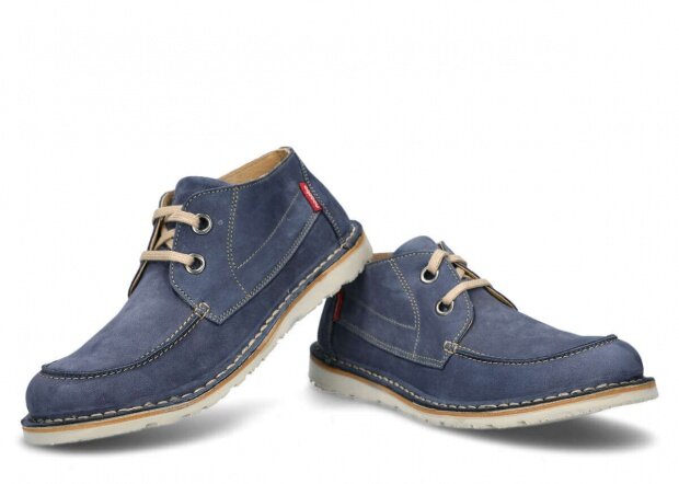 Shoe NAGABA 280 navy blue samuel leather