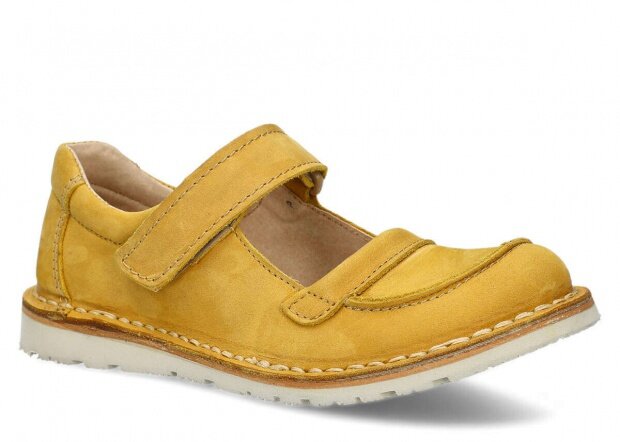Women's shoe NAGABA 131 yellow crazy leather