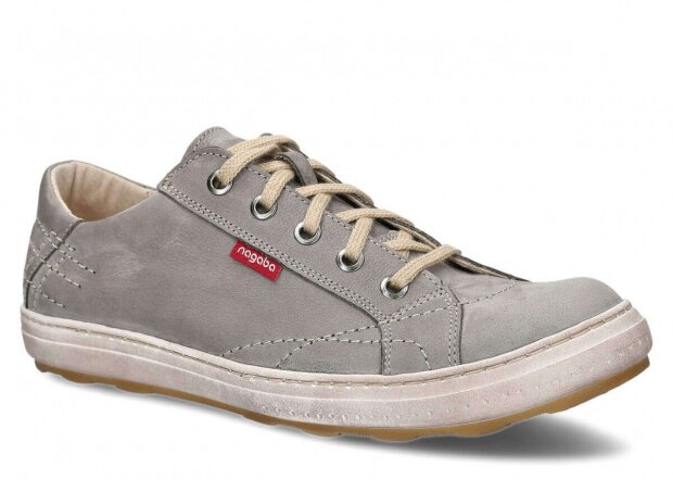 Men's shoe NAGABA 410 grey samuel leather