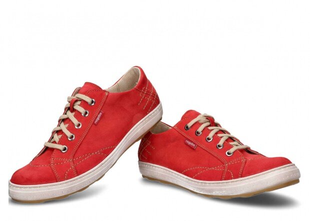 Men's shoe NAGABA 410 red samuel leather