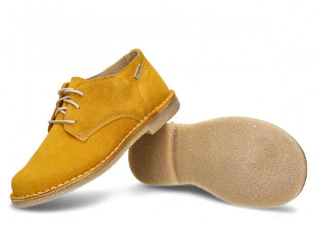 Shoe NAGABA 096 yellow velours leather