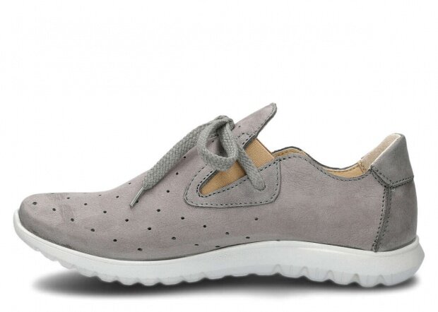 Shoe NAGABA 068 grey samuel leather