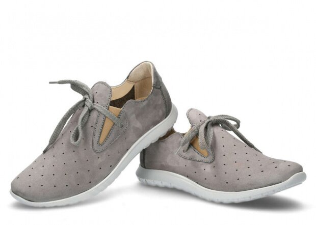 Shoe NAGABA 068 grey samuel leather