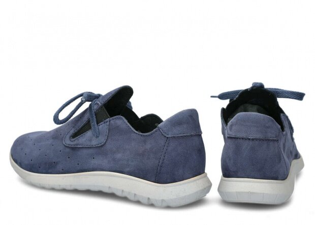 Shoe NAGABA 068 navy blue samuel leather