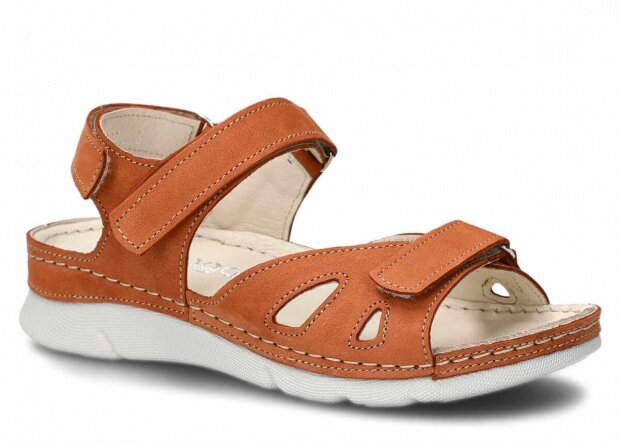 Women's sandal NAGABA 102 ginger samuel leather
