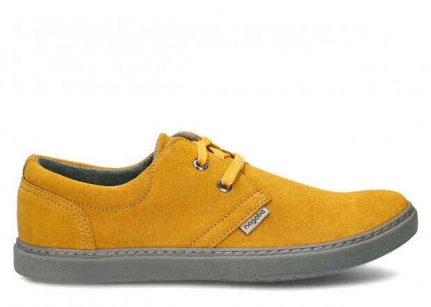 Men's shoe NAGABA 424 yellow velours leather