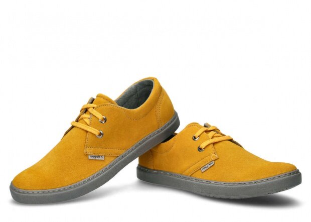 Men's shoe NAGABA 424 yellow velours leather