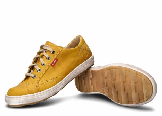 Men's shoe NAGABA 410 yellow crazy leather