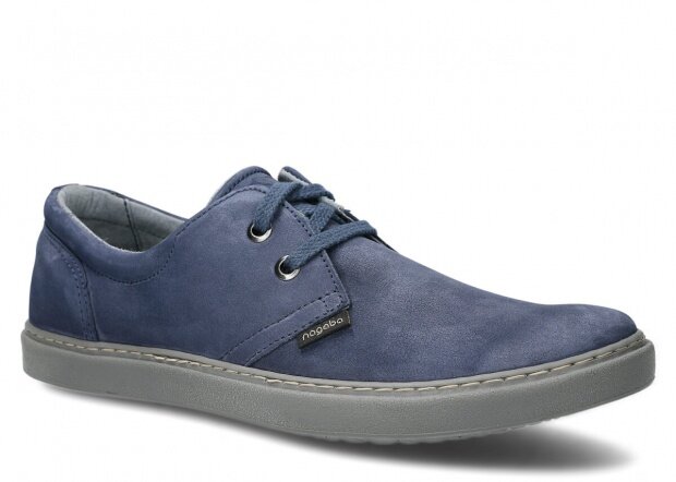 Men's shoe NAGABA 424 navy blue samuel leather