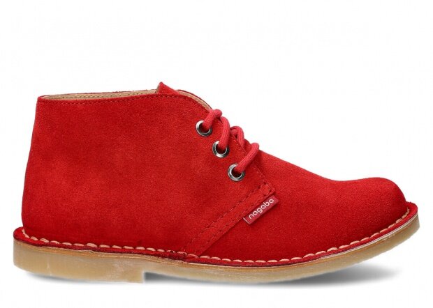 Ankle boot NAGABA 082 red velours leather