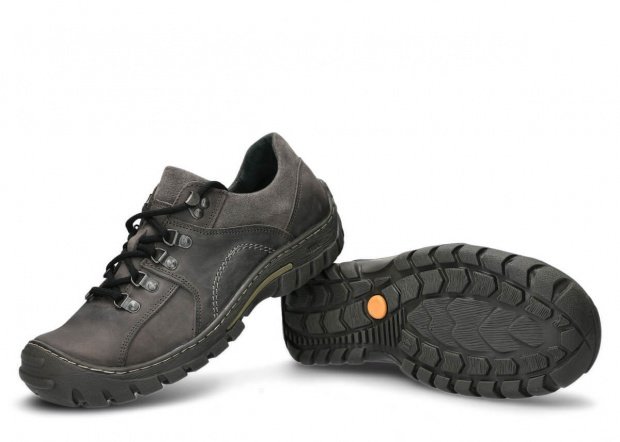 Men's trekking shoe NAGABA 457 graphite crazy leather