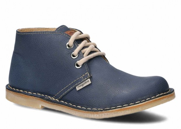Ankle boot NAGABA 082 navy blue rustic leather