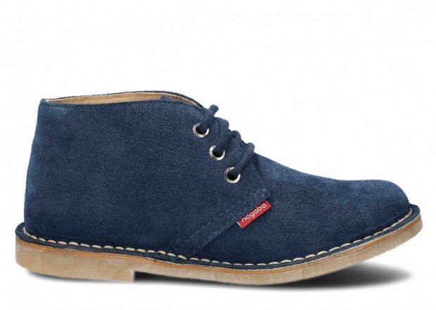 Ankle boot NAGABA 082 navy blue velours leather