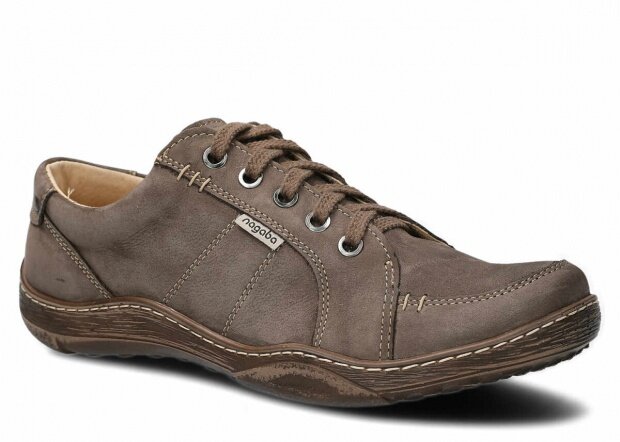 Men's shoe NAGABA 406 olive samuel leather