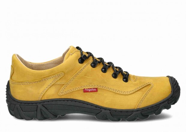 Men's trekking shoe NAGABA 400 yellow crazy leather
