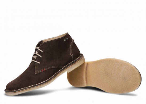 Men's ankle boot NAGABA 422 brown velours leather