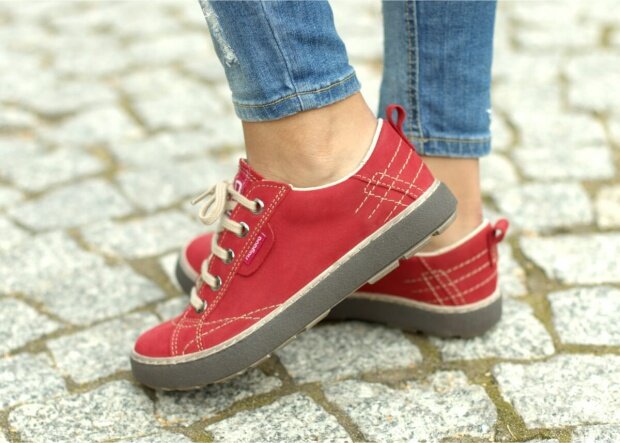 Shoe NAGABA 243 red rustic leather