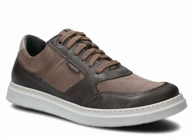 Men's shoe NAGABA 438 olive samuel leather