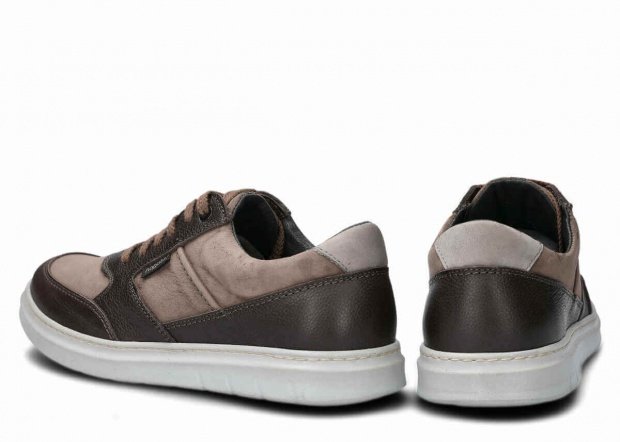 Men's shoe NAGABA 438 olive samuel leather