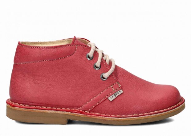 Ankle boot NAGABA 074 red rustic leather